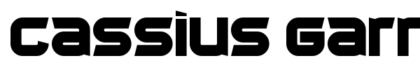 Cassius Garrod font preview
